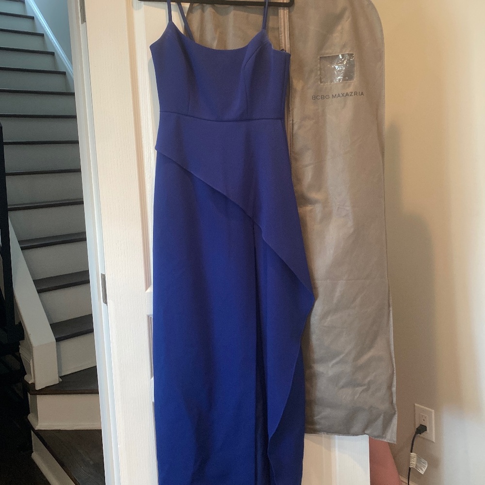 Cobalt Blue Cocktail/Black Tie Wedding Guest Dress